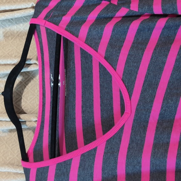 Women's Size XXL Calvin Klein Striped Long Sleeve Shirt - Picture 7 of 8